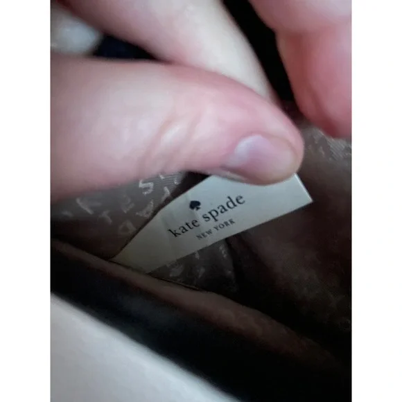 Kate Spade Black Pebbled Leather Crossbody Shoulder Bag Mini Gold Old Money - Picture 7 of 12